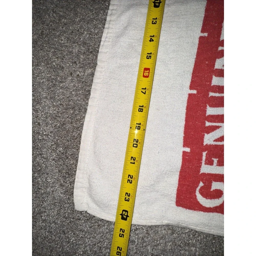Vtg Budweiser Lager Beer Bar Towel 51x25”  Anheuser-Busch Promo Decor Lt Weight